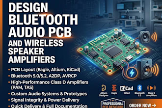 design bluetooth audio pcb and wireless speaker amplifiers