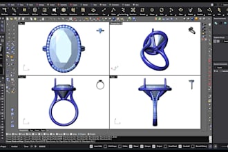 create production ready jewelry cad models for casting and 3d printing