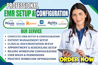 setup praxis emr genesis chiropractic kareo emr net health agility emr luminello