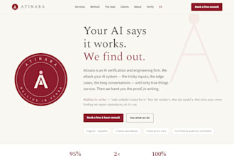 build you a bilingual business website with no trackers