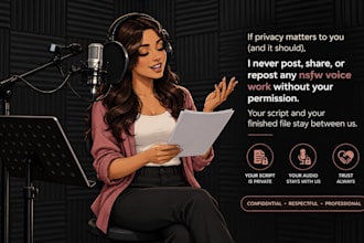 be your private nsfw voice actress, no judgement