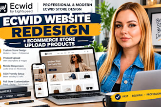 design ecwid website redesign ecwid ecommerce store and upload product