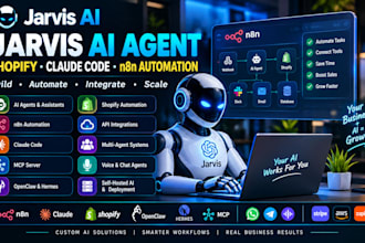 build jarvis ai agent, shopify, jarvis ai assistant, claude code, n8n automation