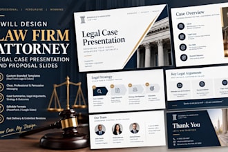 design law firm attorney legal case presentation and proposal slides
