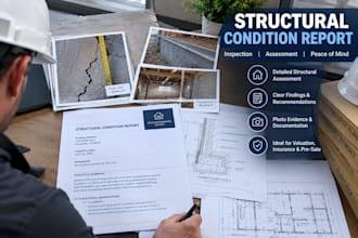 prepare a structural condition and inspection report from site evidence