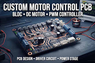 design custom motor control pcb, bldc driver, dc motor and pwm controller