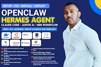 jarvis ai fix openclaw hermes bot agent second brain setup n8n claude ai bot vps