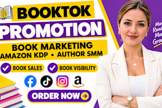 do booktok promotion, book marketing, amazon KDP and author SMM