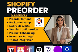 setup shopify preorder timesact globo essent preproduct purpledot notify stoq