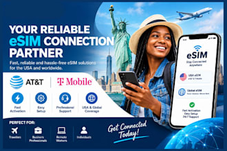 activate USA att, tmobile and tello esim