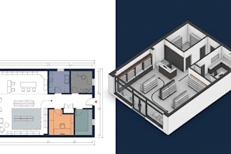 create UK commercial floor plans and shop layout drawings