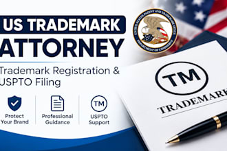 be your US trademark attorney for trademark registration and uspto filing