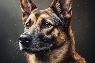 do watercolor pet portrait, dog portrait cat portrait