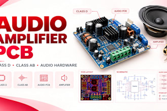 design bluetooth audio and speaker amplifier pcb