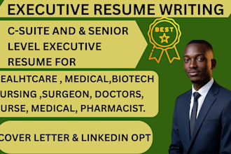 write healthcare resume for medical, nursing, doctor, surgeon professional