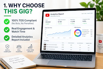 do organic youtube channel promotion for video ranking and growth