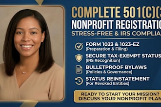 reinstate 501c3, nonprofit registration, file 501c3, 1023, 1023ez, bylaws, 990