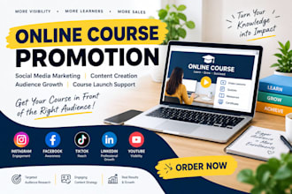 promote your online course with social media and content marketing