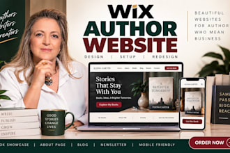 design wix author website book website for writers and book launch
