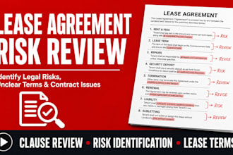 review your lease agreement and identify legal risks
