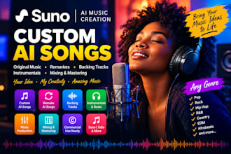 create, remake or produce a custom ai song with suno ai