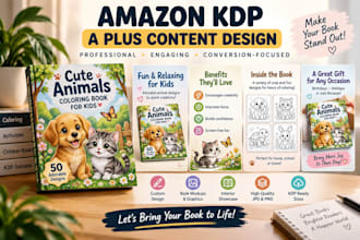 design professional amazon KDP a plus content for your book