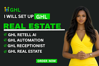 build vapi retell ai receptionist and ghl automation for real estate