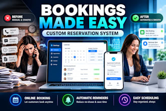 build a custom booking and reservation system to automate your appointments