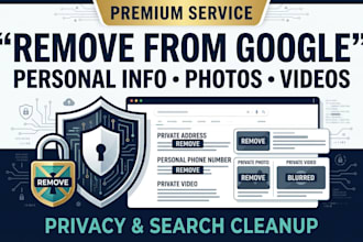 remove your personal information, images, photos and videos from google search
