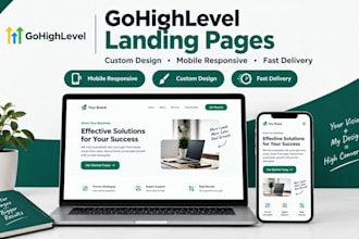 redesign gohighlevel landing page, funnel or website