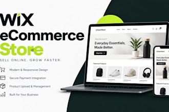 build a professional wix ecommerce store or online shop
