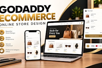 build a professional godaddy ecommerce website