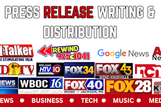 write music press release kit crypto article book press release distribution