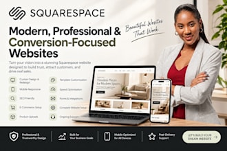 design or redesign squarespace store, squarespace store, squarespace website