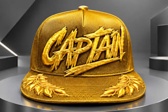 do 3d puff embroidery digitizing for cap, hat, shirt and logo