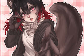 draw your furry anthro kemonomimi or fantasy character