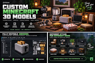 build custom minecraft blockbench models