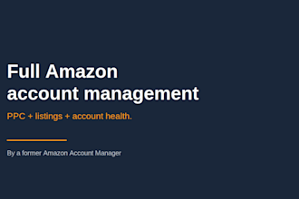 manage your amazon seller account end to end