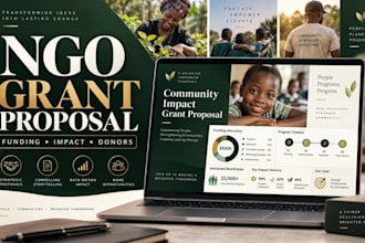 create an ngo grant proposal deck and nonprofit fundraising presentation