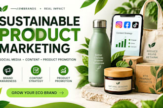 do sustainable product social media marketing and content promotion