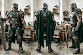 3d print and paint cosplay helmet wearable armor full knight armor 3d mask print