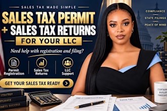 register your sales tax permit and prepare sales tax for your llc