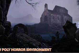 create ps1 ps2 psx low horror environment map level design 3d game retro world