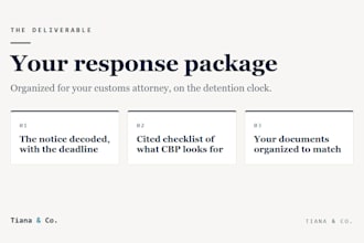 assemble a uflpa detention response package for your customs attorney