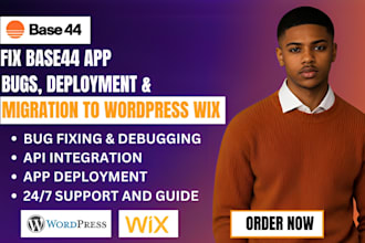 fix real base44 app bugs base44 deployment base44 migration to wordpress wix
