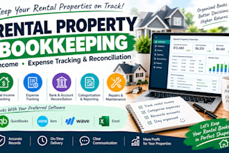 do rental property bookkeeping income expense tracking and reconciliation