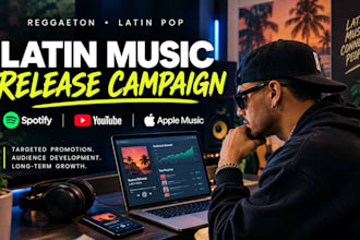 run a latin music release campaign for reggaeton and latin pop