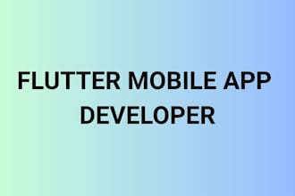 create a custom flutter app with firebase or API integration