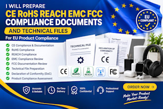 provide ce rohs reach compliance and technical documentation