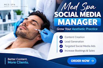 be your med spa social media manager for beauty and skincare brands